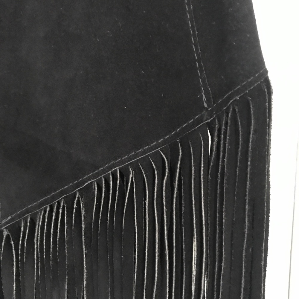 Suede Vest Fringe